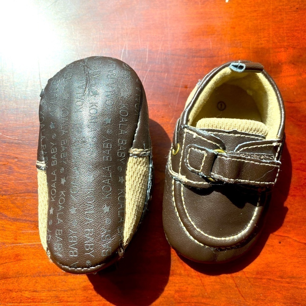 NWOT koala baby Brown baby boy loafers dressy